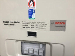 Bosch 10P Hot Water system panel